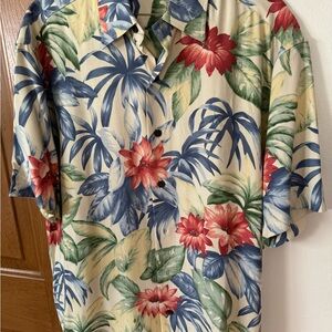 Floral Nautica Tropical Silk Shirt - Multicolor